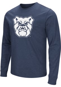 Colosseum Butler Bulldogs Navy Blue Playbook Logo Long Sleeve T Shirt