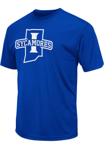 Colosseum Indiana State Sycamores Blue Trail Wordmark Short Sleeve T Shirt