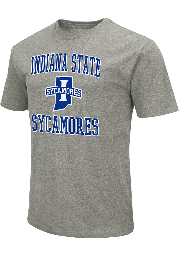Colosseum Indiana State Sycamores Grey Playbook Number One Short Sleeve T Shirt