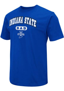 Colosseum Indiana State Sycamores Blue Dad Pill Short Sleeve T Shirt