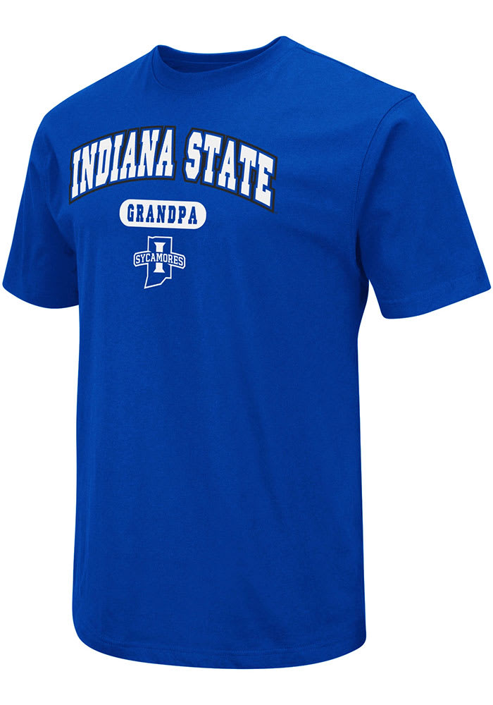 Colosseum Indiana State Sycamores Blue Grandpa Pill Short Sleeve T Shirt