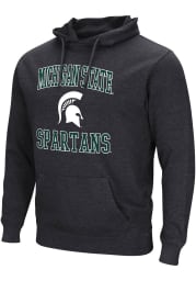 Colosseum Michigan State Spartans Mens Black No 1 Graphic Long Sleeve Hoodie