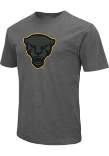 Colosseum Pitt Panthers Charcoal Playbook Tonal Logo Short Sleeve T Shirt