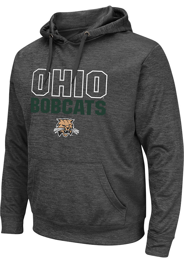 Colosseum Ohio Bobcats Mens Charcoal Pace Hood