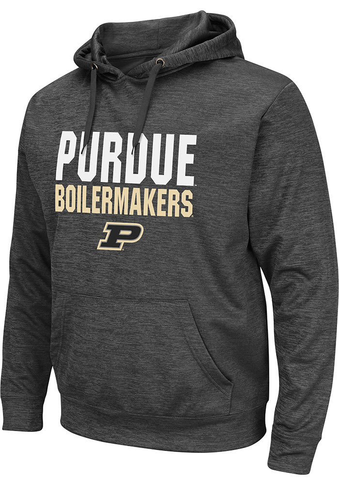 Colosseum Purdue Boilermakers Mens Charcoal Pace Hood