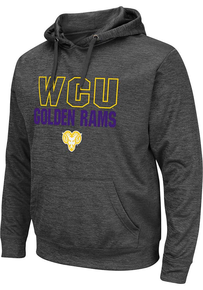 Colosseum West Chester Golden Rams Mens Charcoal Pace Hood
