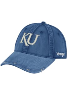 Wrangler Kansas Jayhawks Vintage Adjustable Hat - Blue