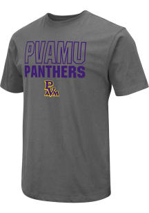 Colosseum Prairie View A&amp;M Panthers Charcoal Field Flat Name Mascot Short Sleeve T Shirt
