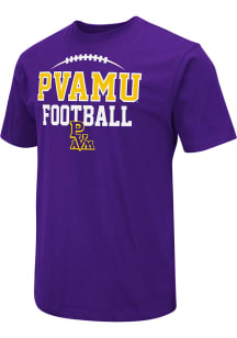 Colosseum Prairie View A&amp;M Panthers Purple Field Football Short Sleeve T Shirt