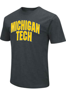 Colosseum Michigan Tech Huskies Black Arch Name Short Sleeve T Shirt