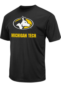 Colosseum Michigan Tech Huskies Black Name Drop Short Sleeve T Shirt