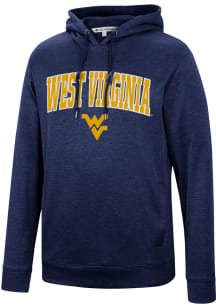 Colosseum West Virginia Mountaineers Mens Navy Blue ARCH LOGO Hood