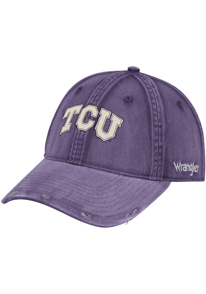 Wrangler TCU Horned Frogs PURPLE Vintage Adjustable Hat