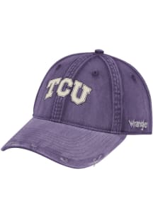 Wrangler TCU Horned Frogs Vintage Adjustable Hat - Purple