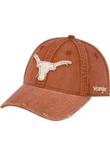 Wrangler Texas Longhorns Vintage Adjustable Hat - Burnt Orange