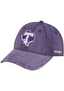 Wrangler Tarleton State Texans Vintage Adjustable Hat - Purple