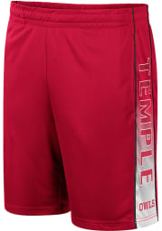 Colosseum Temple Owls Mens Red Lazarus Shorts