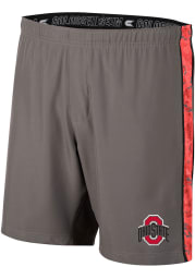 Colosseum Ohio State Buckeyes Mens Charcoal Tugg Shorts