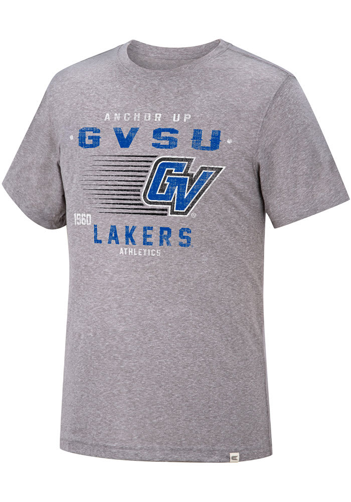 Colosseum Grand Valley State Lakers Grey Les Triblend Short Sleeve Fashion T Shirt