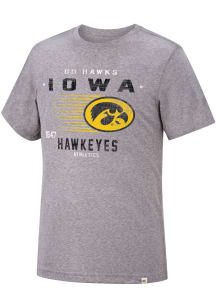 Colosseum Iowa Hawkeyes Grey Les Triblend Short Sleeve Fashion T Shirt