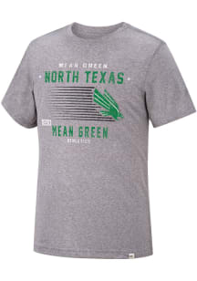 Colosseum North Texas Mean Green Grey Les Triblend Short Sleeve Fashion T Shirt