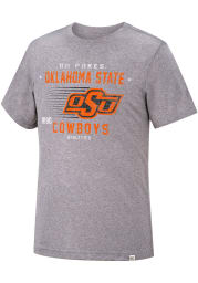 Colosseum Oklahoma State Cowboys Grey Les Triblend Short Sleeve Fashion T Shirt