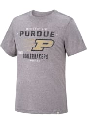 Colosseum Purdue Boilermakers Grey Les Triblend Short Sleeve Fashion T Shirt