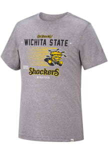 Colosseum Wichita State Shockers Grey Les Triblend Short Sleeve Fashion T Shirt