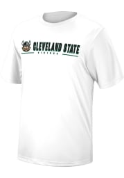 Colosseum Cleveland State Vikings White Four Leaf Short Sleeve T Shirt