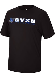 Colosseum Grand Valley State Lakers Black Four Leaf Short Sleeve T Shirt