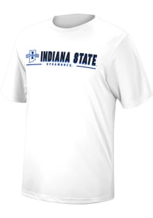 Colosseum Indiana State Sycamores White Four Leaf Short Sleeve T Shirt