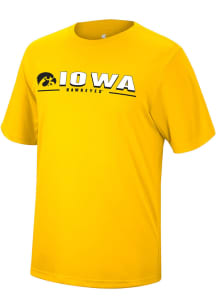 Colosseum Iowa Hawkeyes Gold Four Leaf Short Sleeve T Shirt