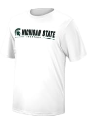 Colosseum Michigan State Spartans White Four Leaf Short Sleeve T Shirt