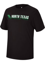 Colosseum North Texas Mean Green Black Four Leaf Short Sleeve T Shirt