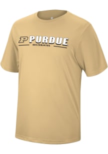 Colosseum Purdue Boilermakers Gold Four Leaf Short Sleeve T Shirt