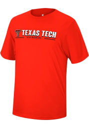 Colosseum Texas Tech Red Raiders Red Four Leaf Short Sleeve T Shirt