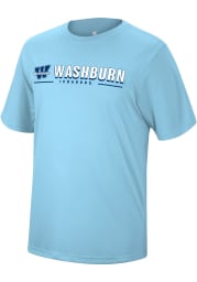 Colosseum Washburn Ichabods Light Blue Four Leaf Short Sleeve T Shirt