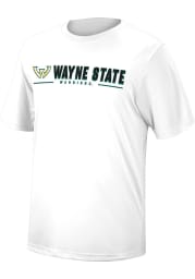 Colosseum Wayne State Warriors White Four Leaf Short Sleeve T Shirt