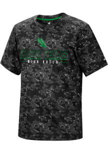 Colosseum North Texas Mean Green Black Pyrotechnics Camo Short Sleeve T Shirt