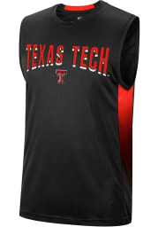 Colosseum Texas Tech Red Raiders Mens Black Hollywood Short Sleeve Tank Top