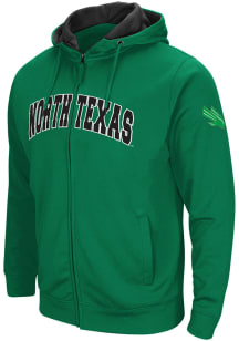 Colosseum North Texas Mean Green Mens Kelly Green Henry Fleece Long Sleeve Full Zip Jacket