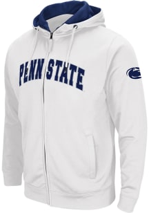 Colosseum Penn State Nittany Lions Mens White Henry Fleece Long Sleeve Full Zip Jacket
