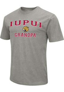 Colosseum IUPUI Jaguars Grey Grandpa No1 Short Sleeve T Shirt