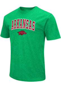 Colosseum Arkansas Razorbacks Kelly Green Arch Playbook Short Sleeve T Shirt
