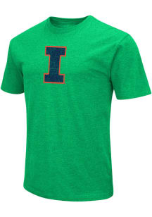 Illinois Fighting Illini Kelly Green Colosseum Arch Playbook Short Sleeve T Shirt