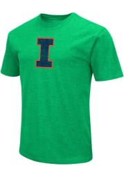 Colosseum Illinois Fighting Illini Kelly Green Arch Playbook Short Sleeve T Shirt