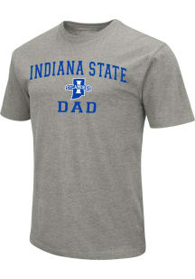 Colosseum Indiana State Sycamores Grey Dad Number One Short Sleeve T Shirt