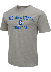 Colosseum Indiana State Sycamores Grey Grandpa Number One Short Sleeve T Shirt