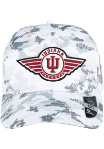 Colosseum Indiana Hoosiers OHT Steeler Snap Adjustable Hat - White