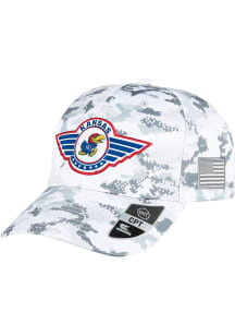 Colosseum Kansas Jayhawks OHT Steeler Snap Adjustable Hat - White
